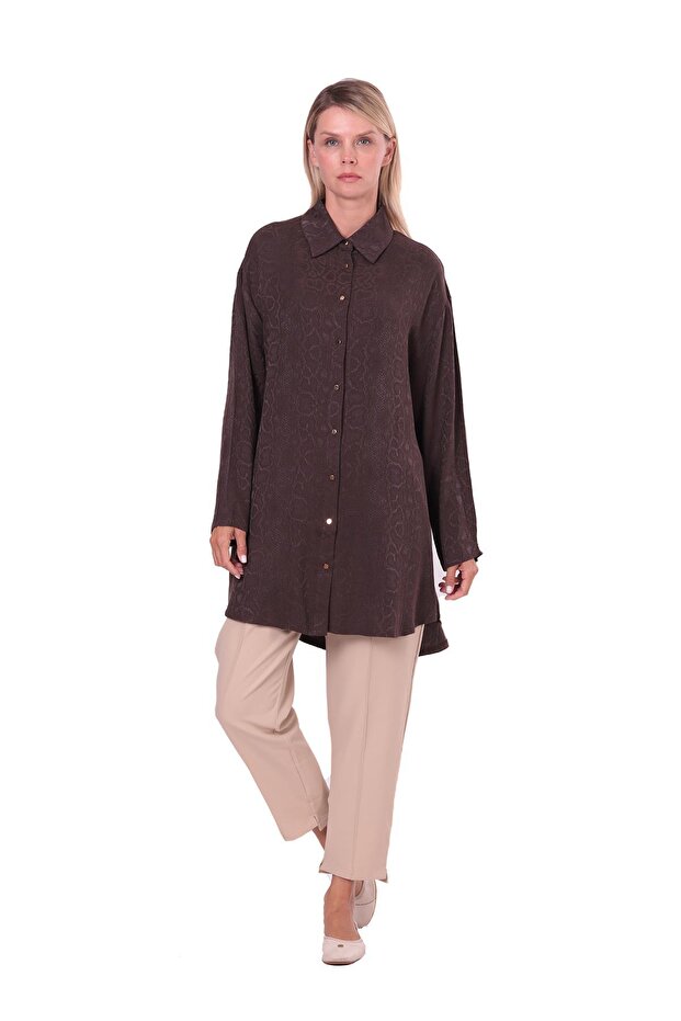 Piton Gömlek KAHVE - 1