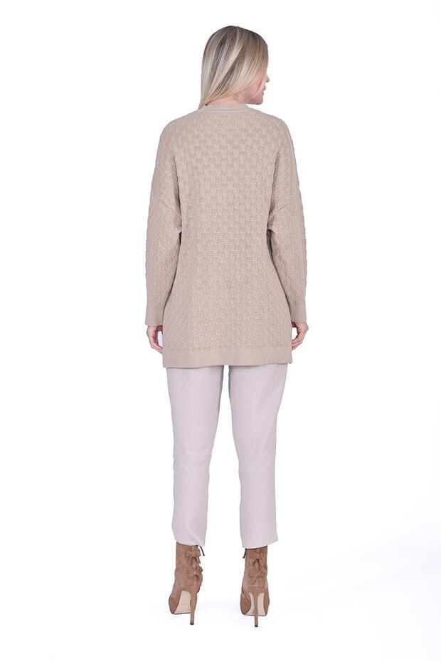 Başak Triko Hırka KREM - 3