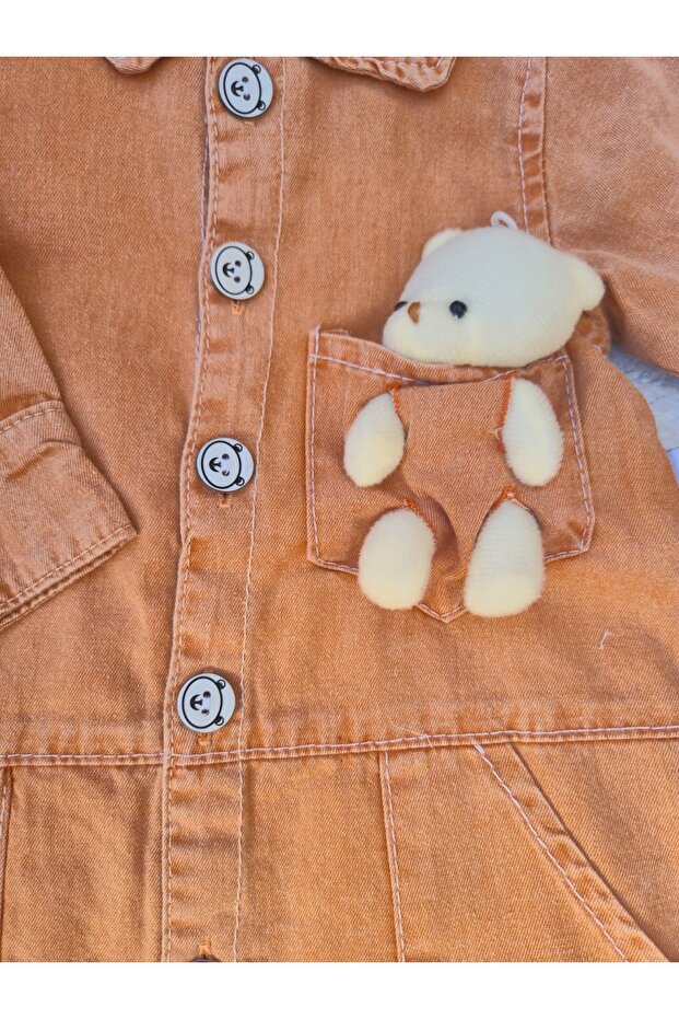 Ayıcıklı kot tulum - 2