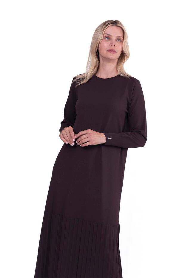 Viola Triko Elbise KAHVE - 2