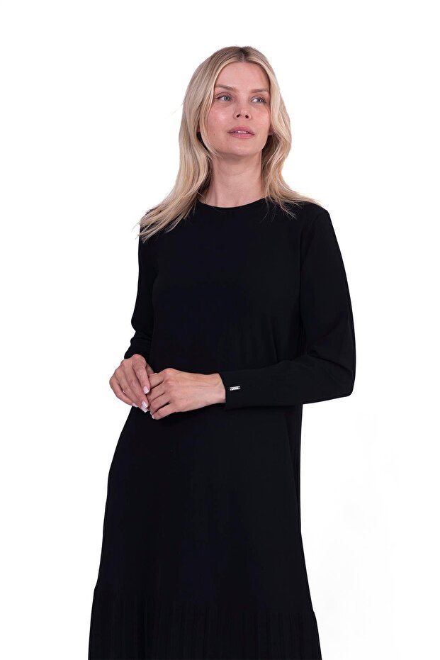 Viola Triko Elbise SİYAH - 2