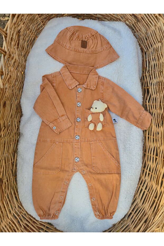 Ayıcıklı kot tulum - 1