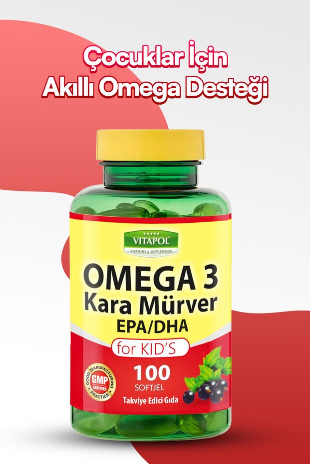 Omega 3 Children's Softgel - Fish Oil, Black Elderberry 100s for Children