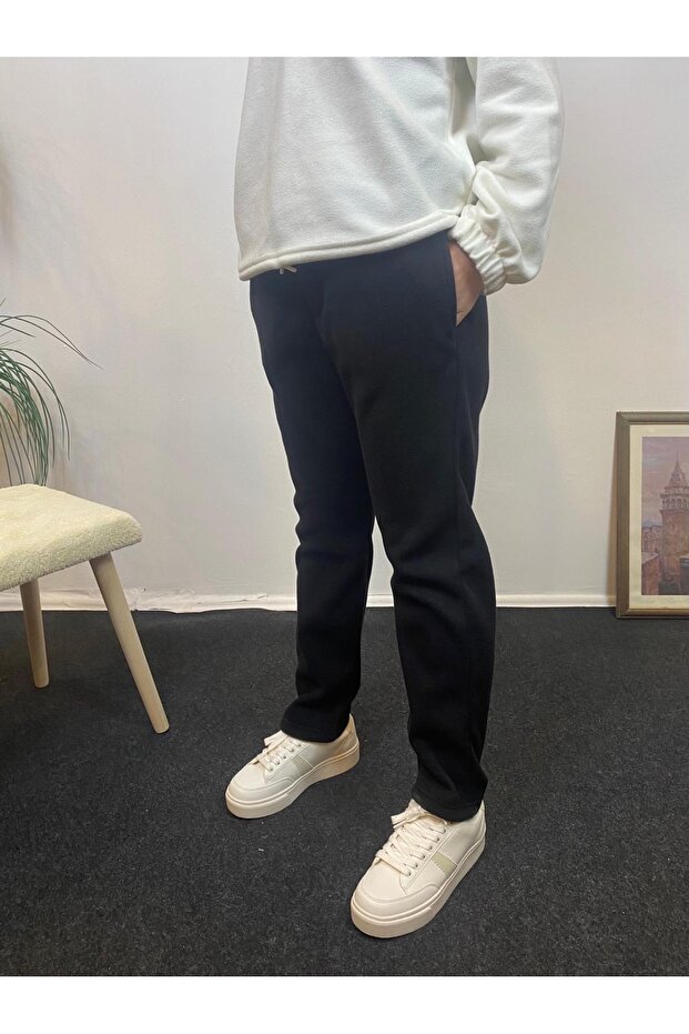 Women's Comfortable Fit Elastic Waist Fleece Sweatpants with Pockets Spr24Eak71