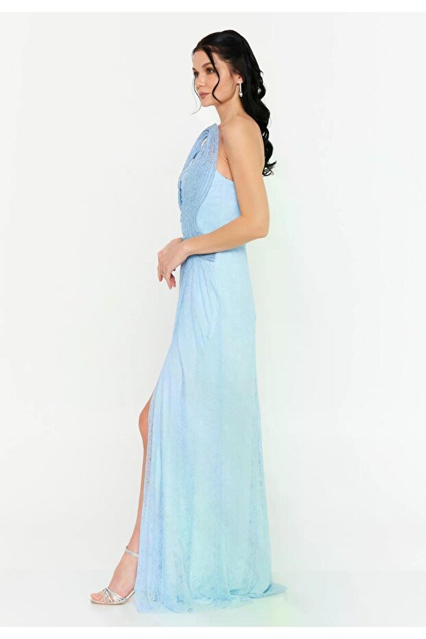 6144DAN DANTEL ELBİSE - 3