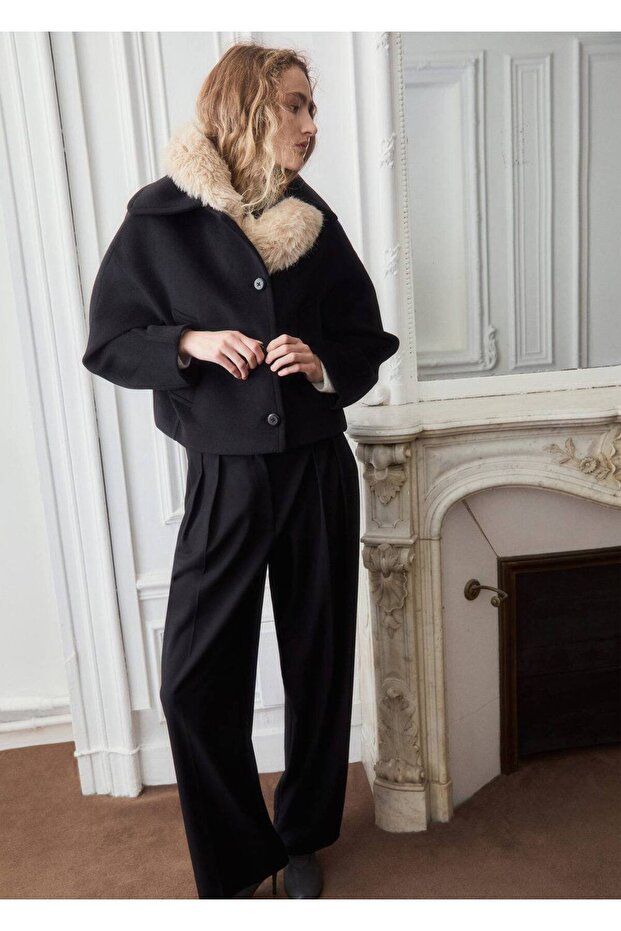 Gömlek yakalı yün ceket - 2