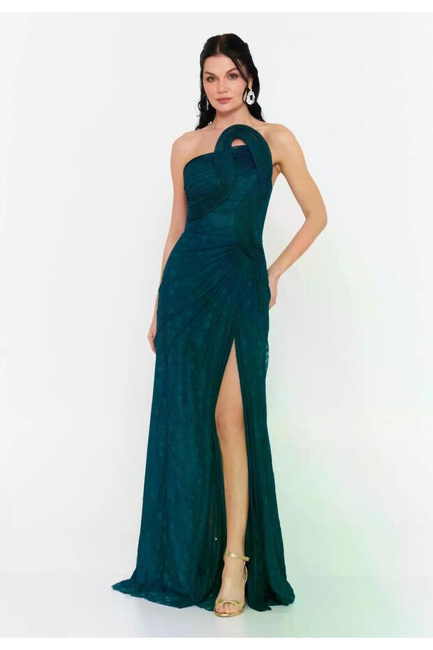 6144DAN DANTEL ELBİSE - 1