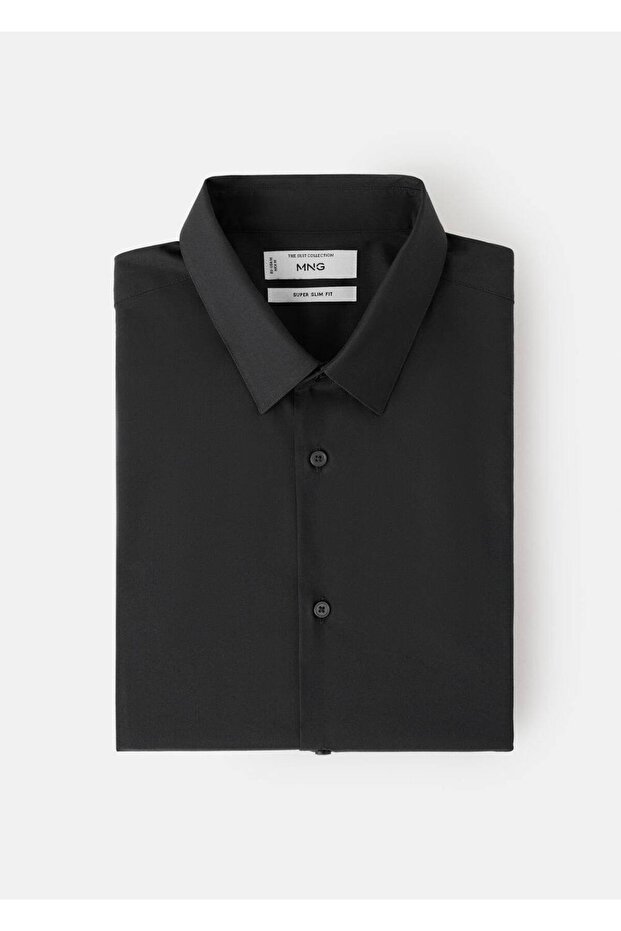 Slim fit pamuklu gömlek - 8