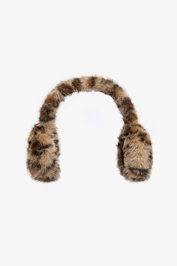 Leopard Patterned Alda Soft Textured Headphones
