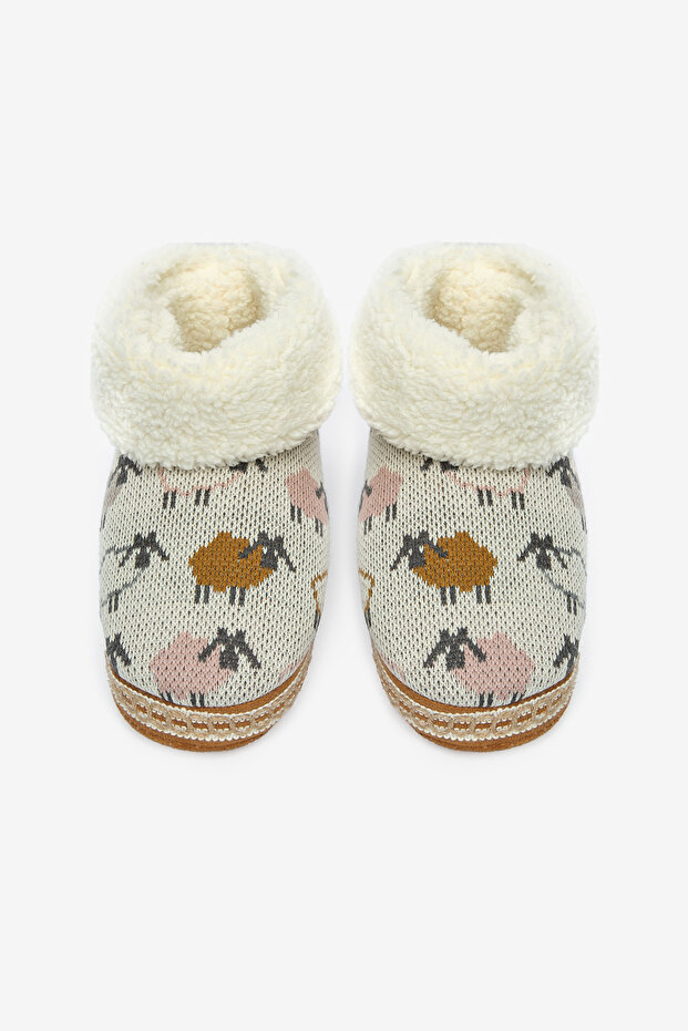 Tricot Soft Beyaz Ev Botu