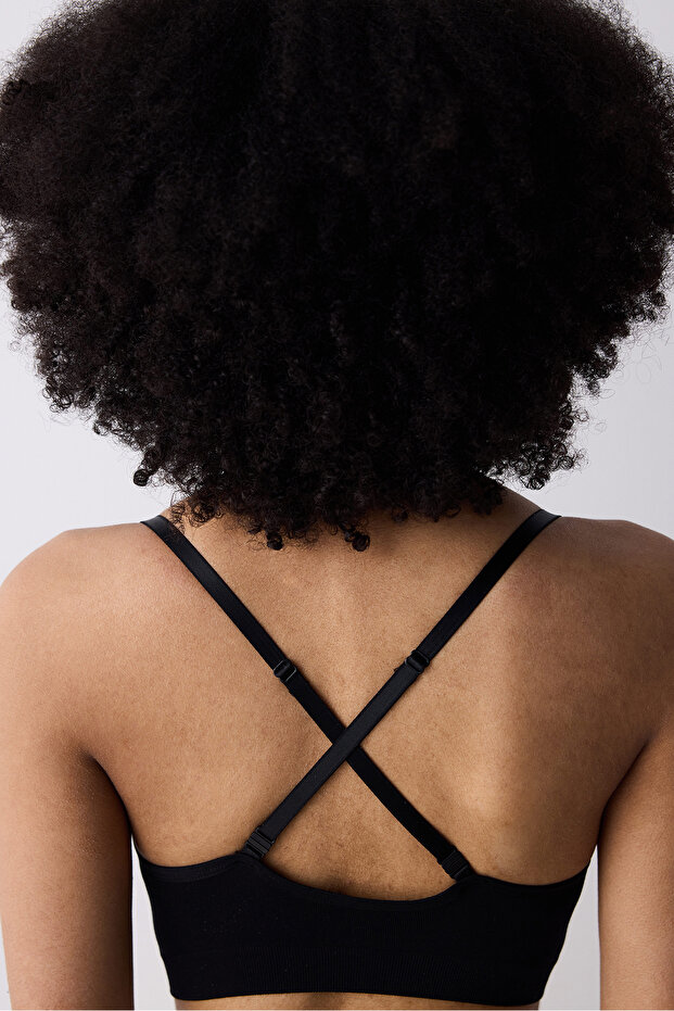 Seamless Siyah Bralet - 4