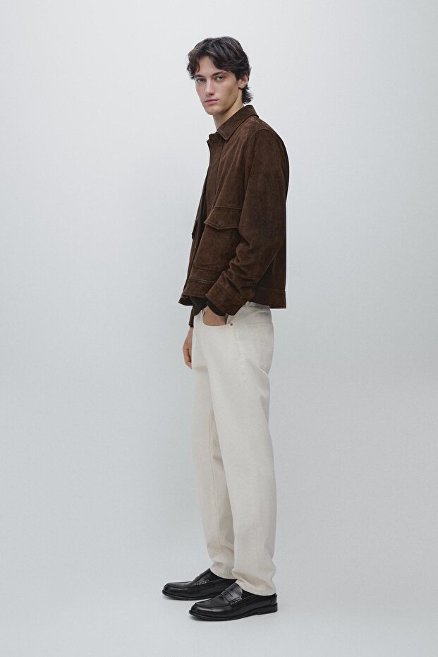 Süet deri ceket - 1