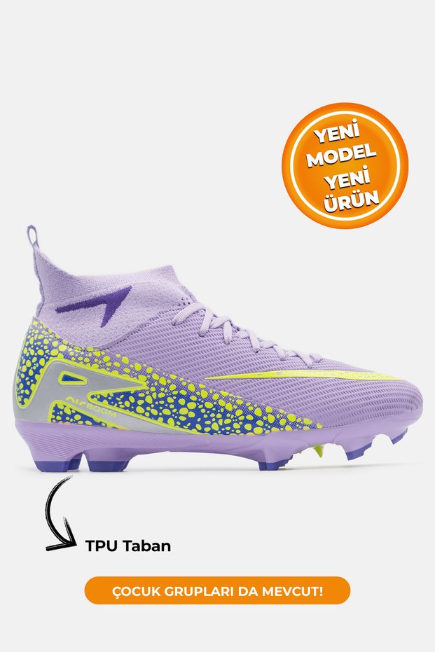 Men's Football Boots with Half-Thigh Socks, Foot-Hugging Football Shoes