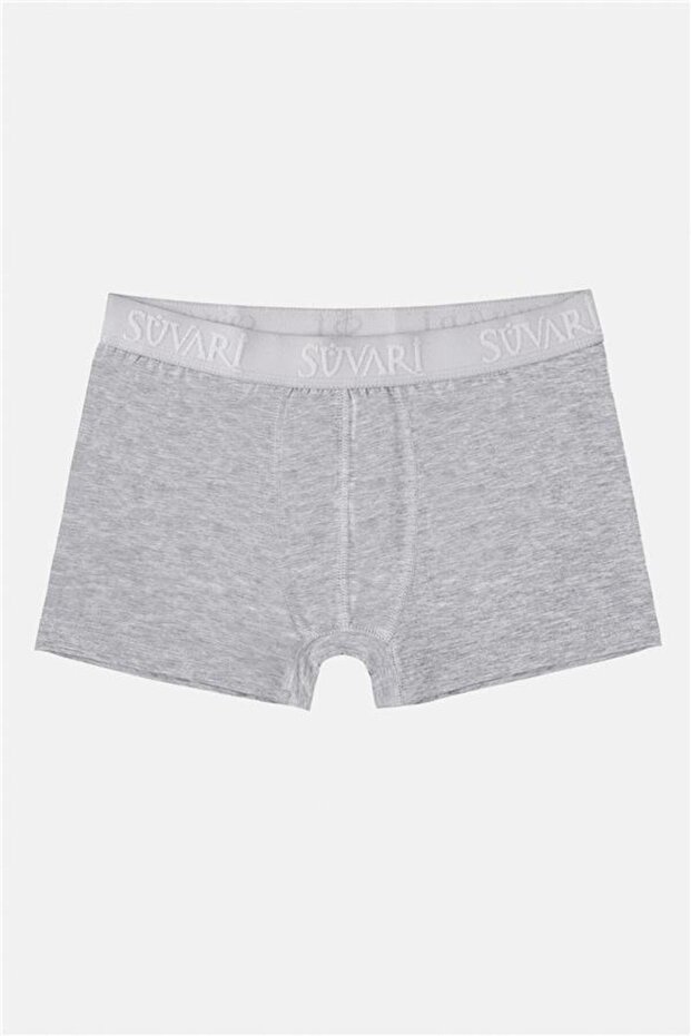 Gri Regular Düz Boxer - 1