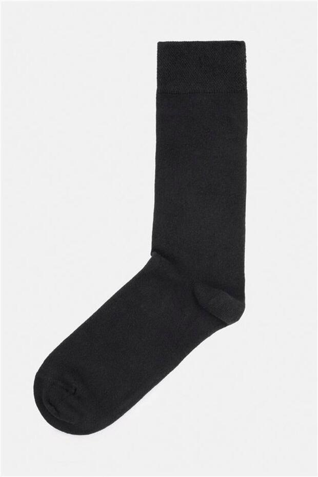 Siyah Düz Çorap - 2