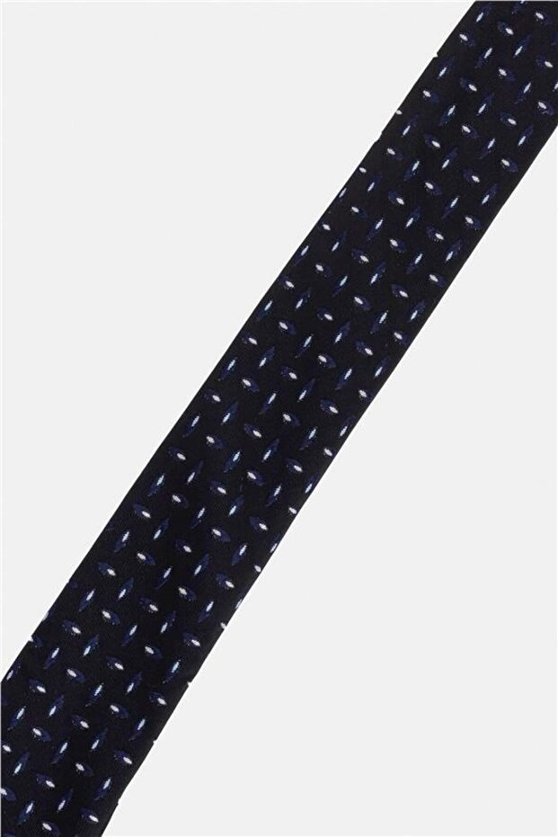 Siyah Baskılı Kravat - 3