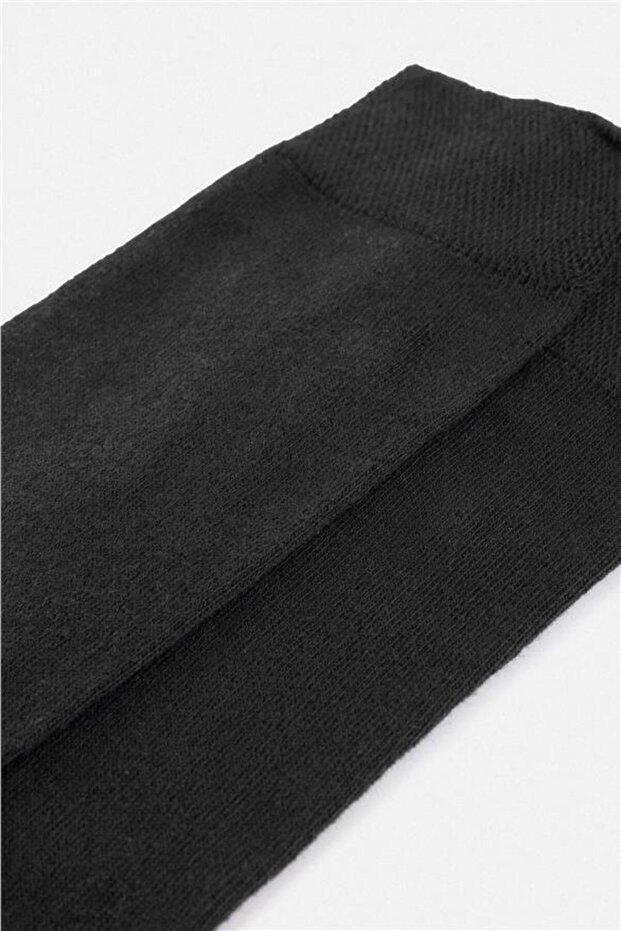 Siyah Düz Çorap - 3