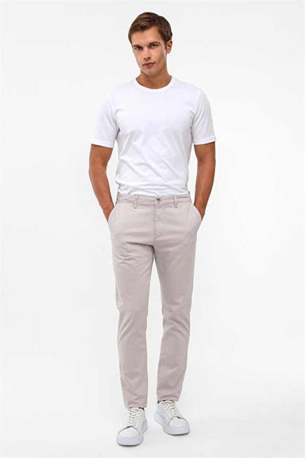 Taş Slim Armürlü Pantolon - 1