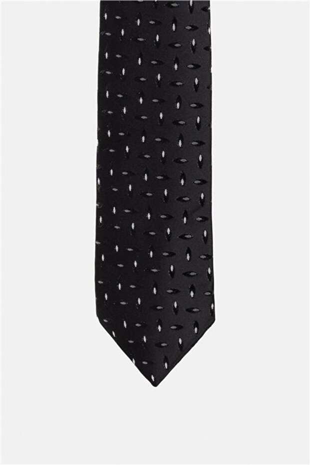 Siyah Baskılı Kravat - 2