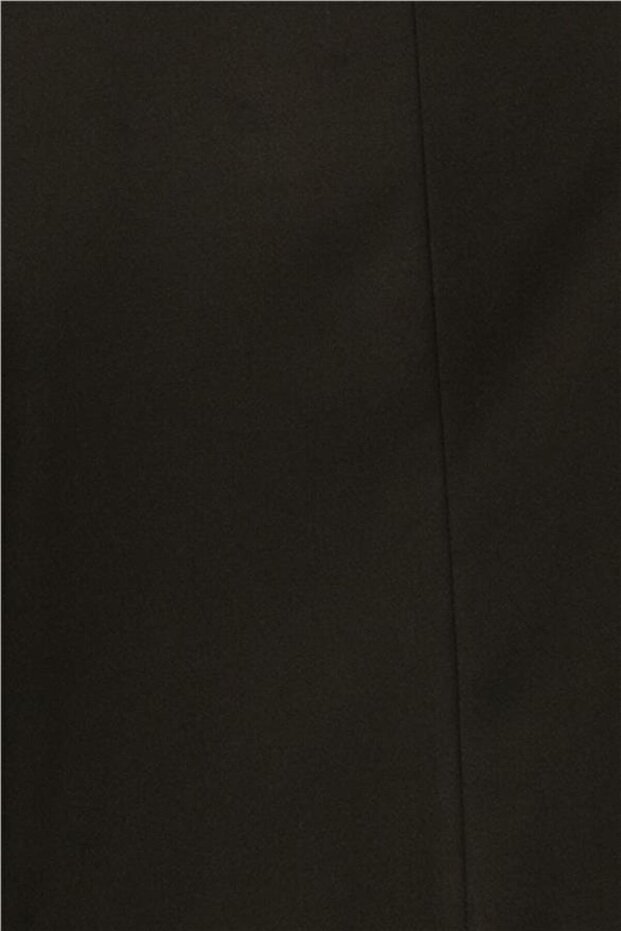 Siyah Regular Düz Mono Yaka 4 Drop Takım Elbise - 6