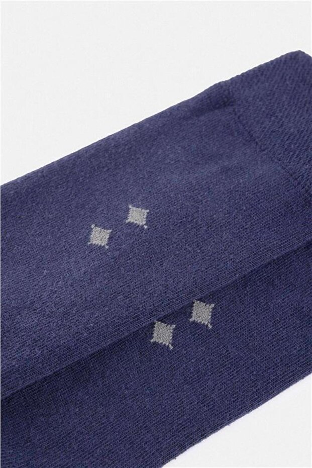 Lacivert Düz Çorap - 3
