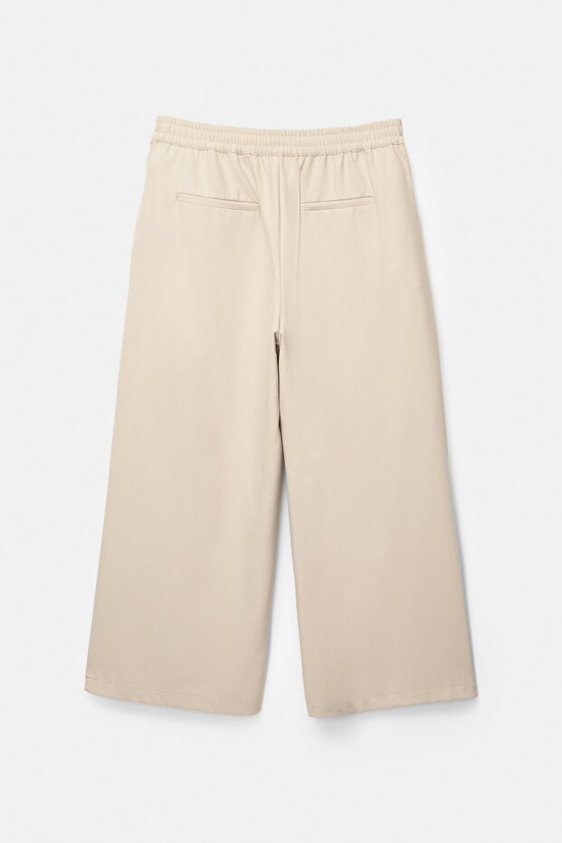 Dökümlü culotte pantolon - 3