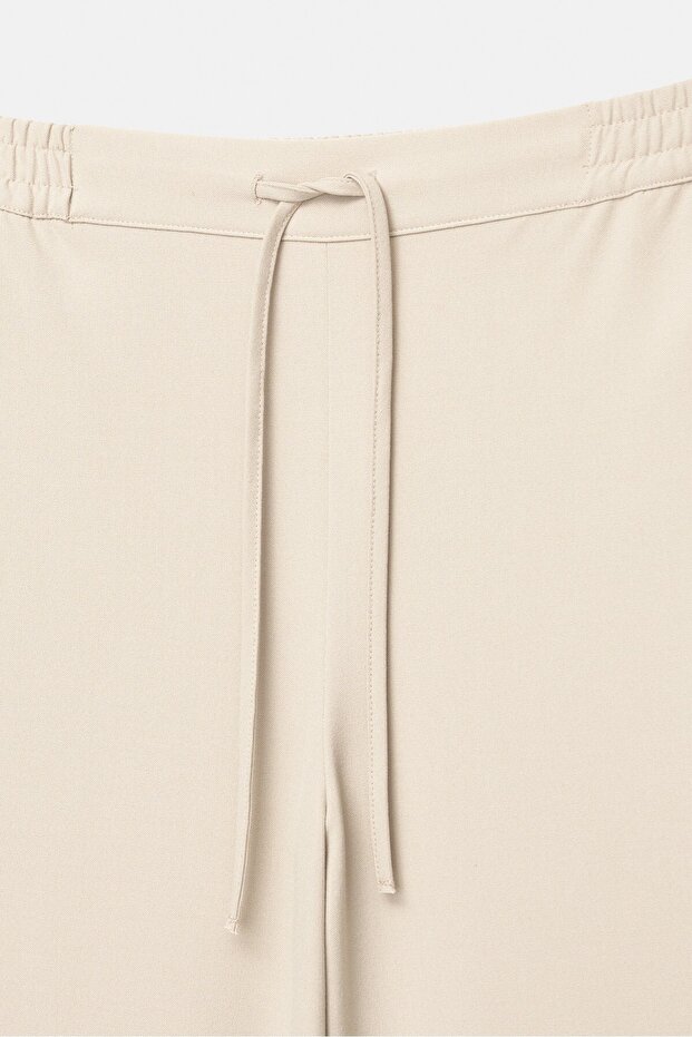 Dökümlü culotte pantolon - 2