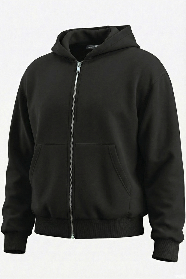 Ghassy Co Erkek Pamuklu Günlük Rahat İlkbahar ve Sonbahar Çok Yönlü Kemer Boy Kapüşonlu Sweatshirt