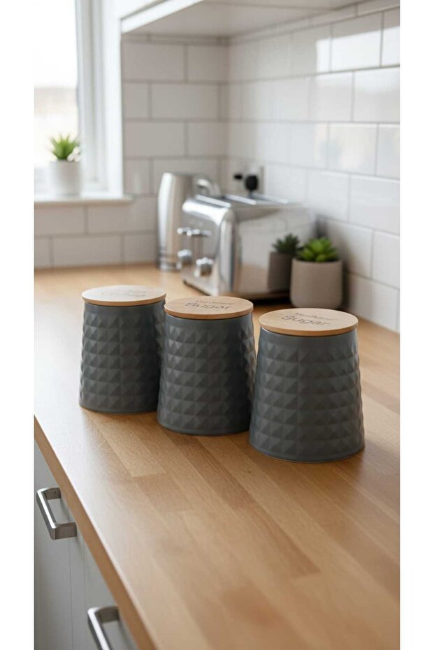 برطمانات علب تخزين الشاي والقهوة والسكر - 1