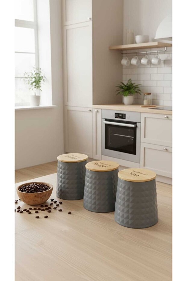 برطمانات علب تخزين الشاي والقهوة والسكر - 4