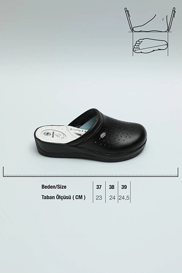 Sabo Ortopedik Iş Terliği Siyah - 3