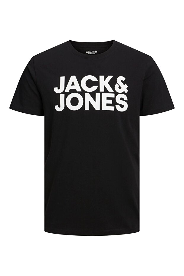 Jack jones men's crew neck t-shirt with text 12151955