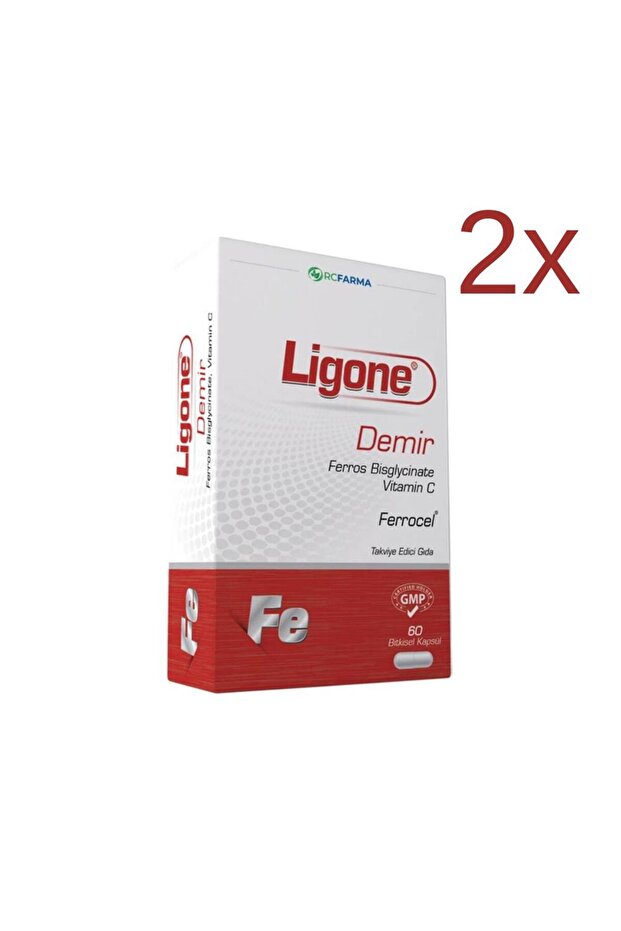 Ligone Demir 60 Bitkisel Kapsül x2 Adet
