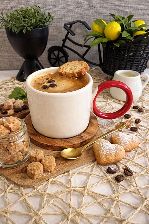 Halka Kupa Cup 6 Pieces 3 Colors 0.8 cm 184 ml