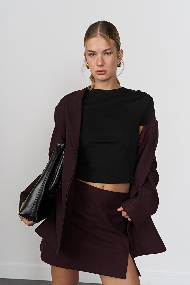 Basic Crop Tshırt - 1