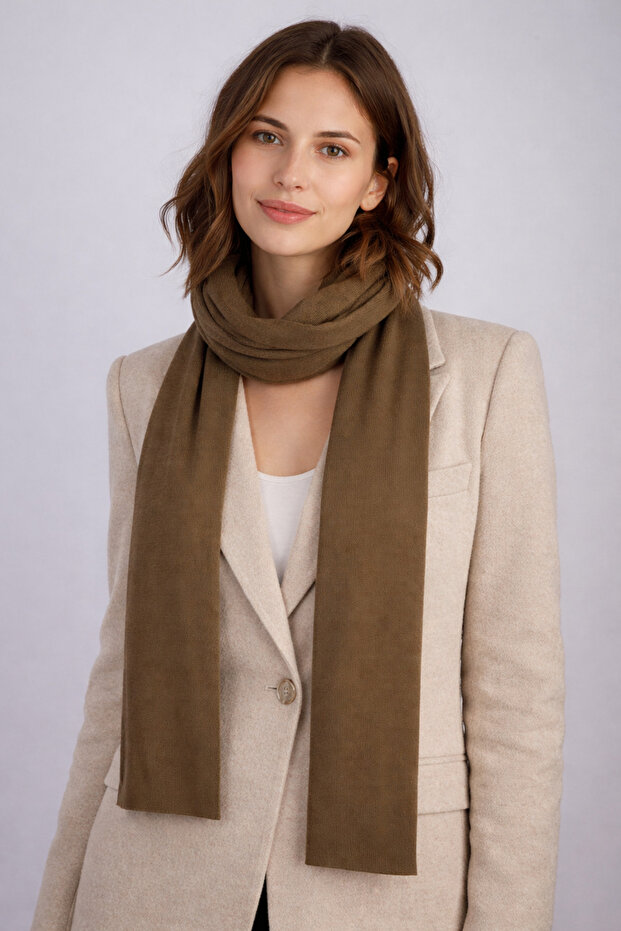 Tek Renk Klasik Atkı - 1