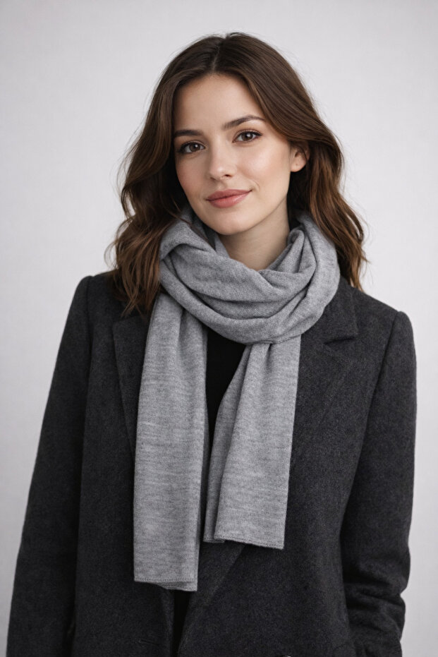 Tek Renk Klasik Atkı - 2