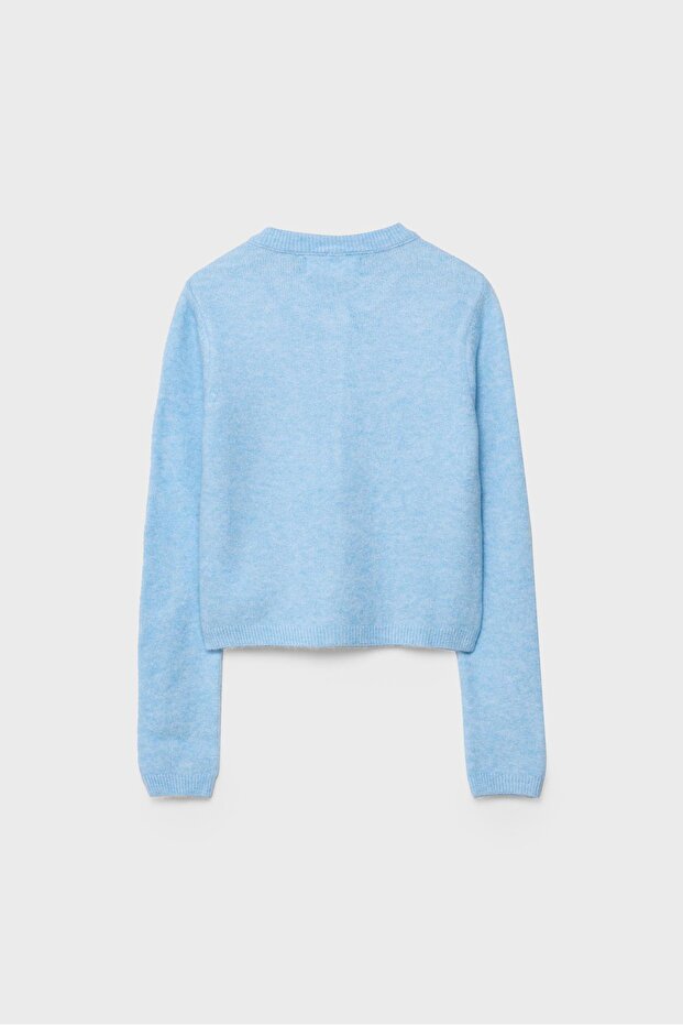 Düğmeli triko hırka - 6