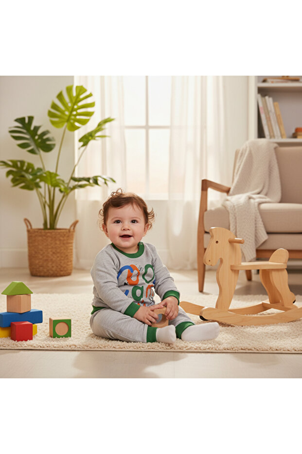 Cool Camp Baby Pajama Set - Cotton 2-Piece Long Sleeve Set