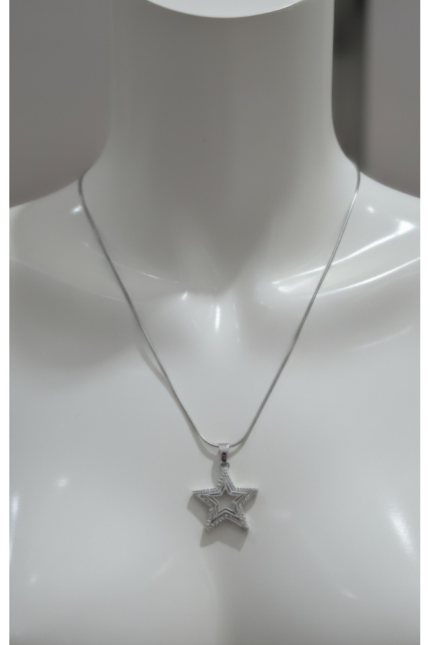 Çelik Yıldız Kolye - 2