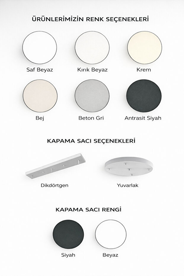 10 Lu beton avize sarkıt avize 20 cm - 3