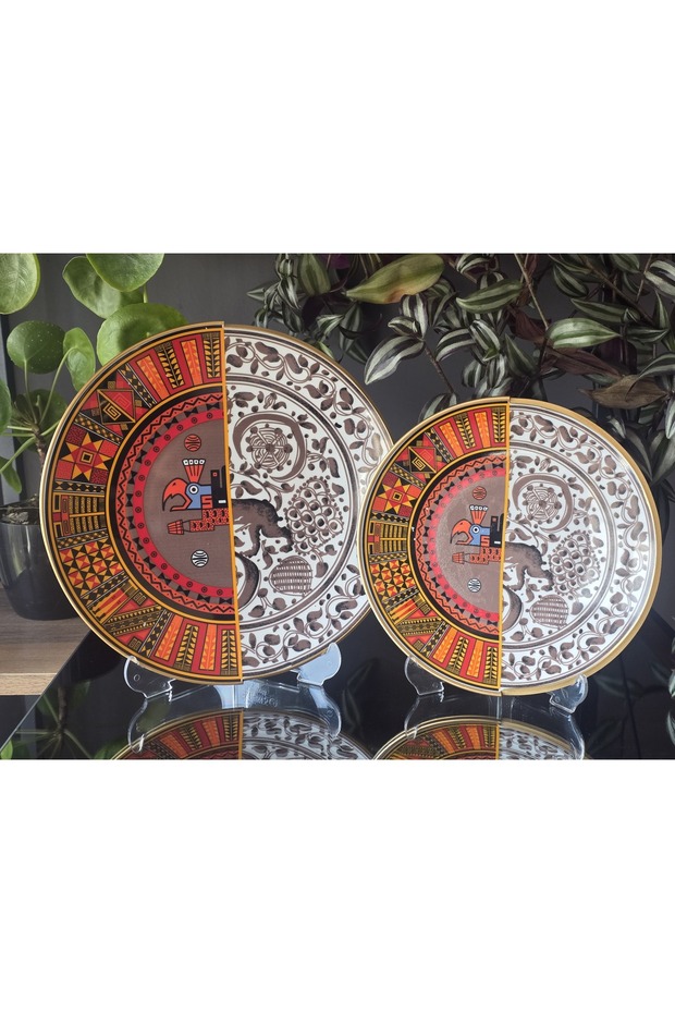 Handmade 12-Piece Porcelain Cake and Serving Plate Set for 6 People Winston Series
