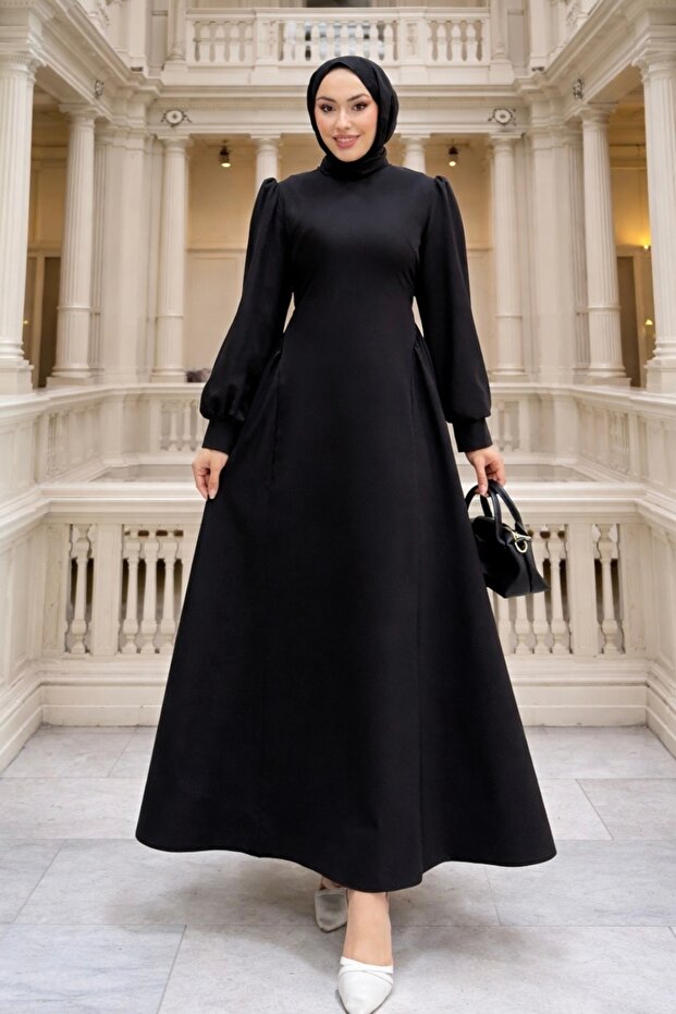 Prenses Tesettür Elbise - 1