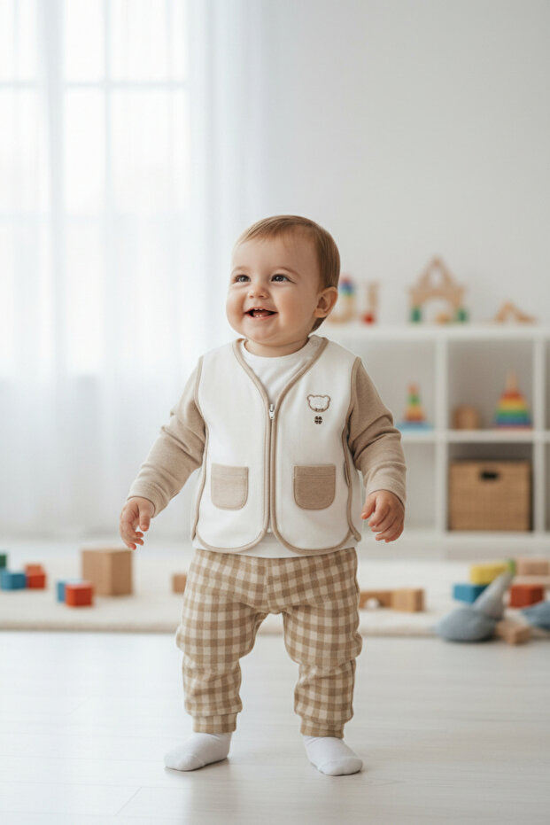 Babydola Cardigan Pants 3-Piece Set