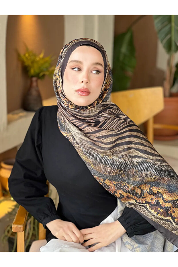 Sequin Pattern Lina Shawl - 2