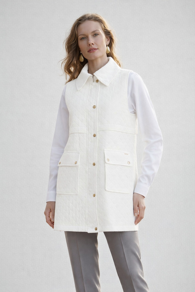 TAŞLI CEPLİ YELEK - 2