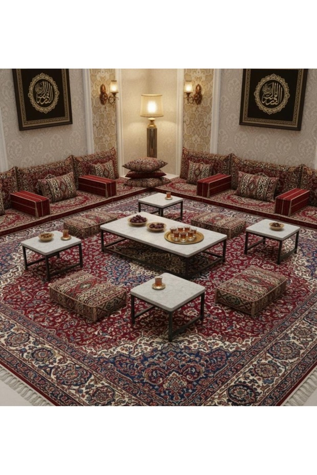 طقم طاولات شاي 1+4 - بلمسة فاخرة - 1