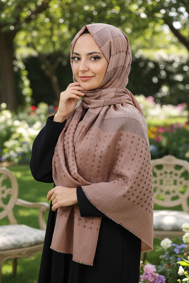 شال مائي منقوش - نمط-01 - لون-05 -96 - 1