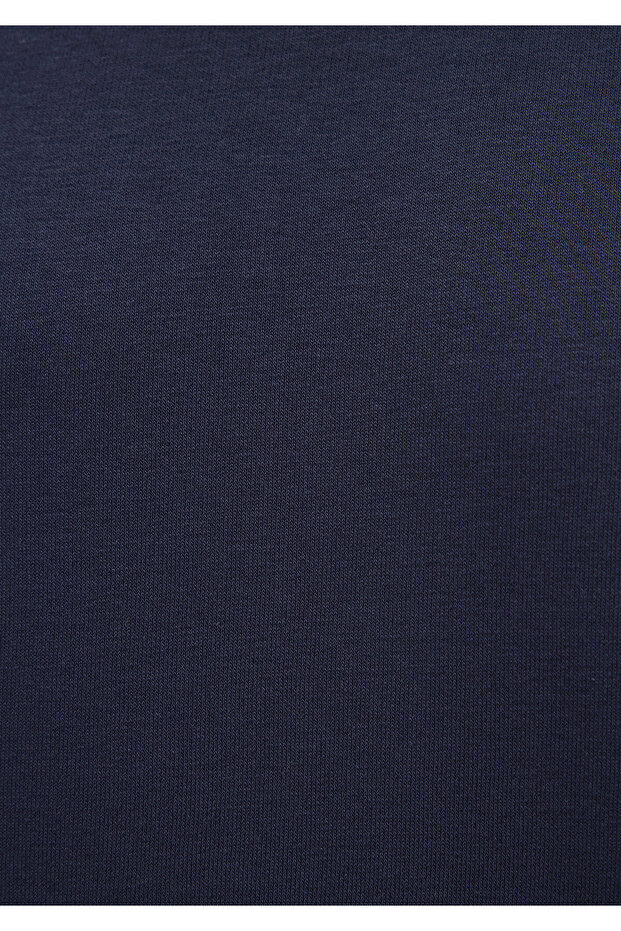 Bisiklet Yaka Lacivert Basic Sweatshirt 065751-29743 - 7