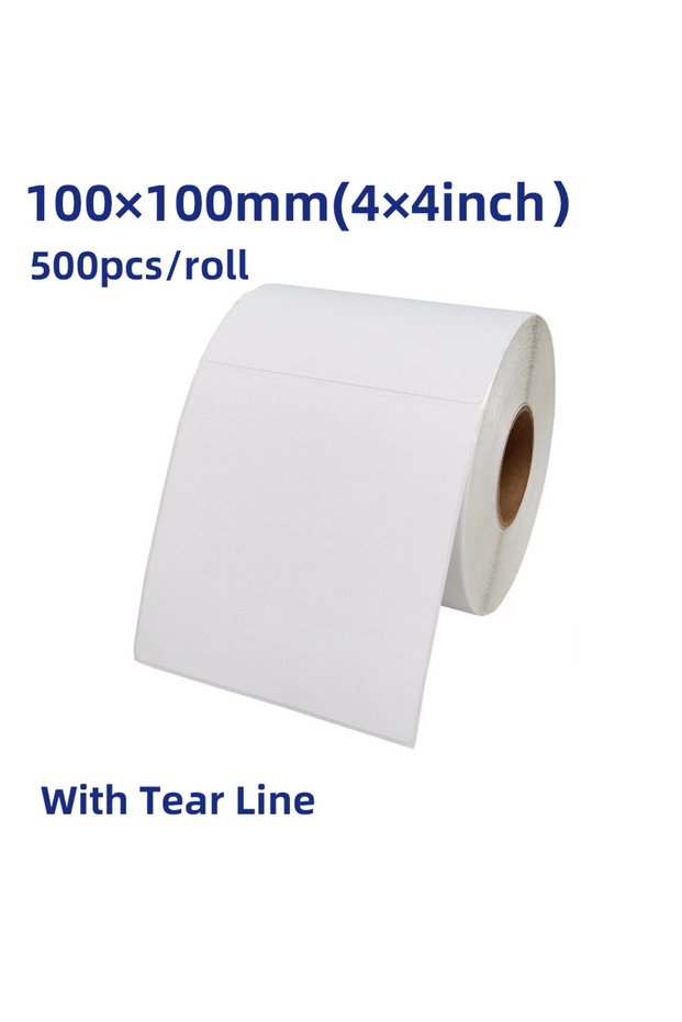 100x100x500x1rolls 4*6 Inch Shipping Thermal Label Thermal Label Width 30mm~80mm Adhesive Stickers